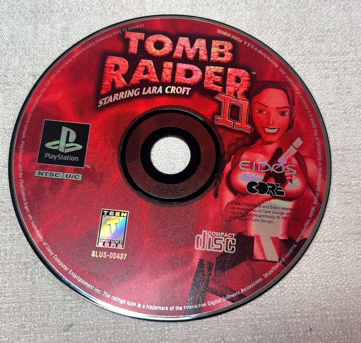 Tomb Raider II 2 Lara Croft (Sony PlayStation 1, 1997) PS1 – Game Only!! Tested