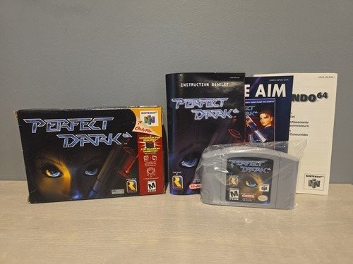 Perfect Dark N64 Nintendo 64 CIB Complete in Box, Cartridge Sealed Never Played