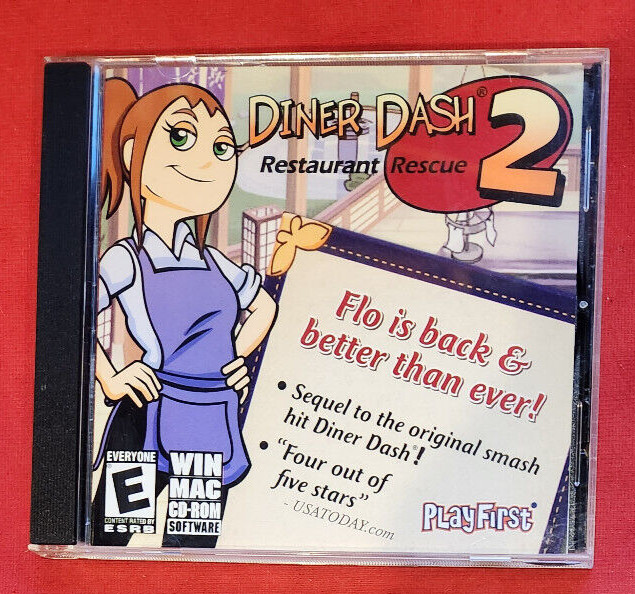 PlayFirst Diner Dash 2 Restaurant Rescue 2006 PC Game