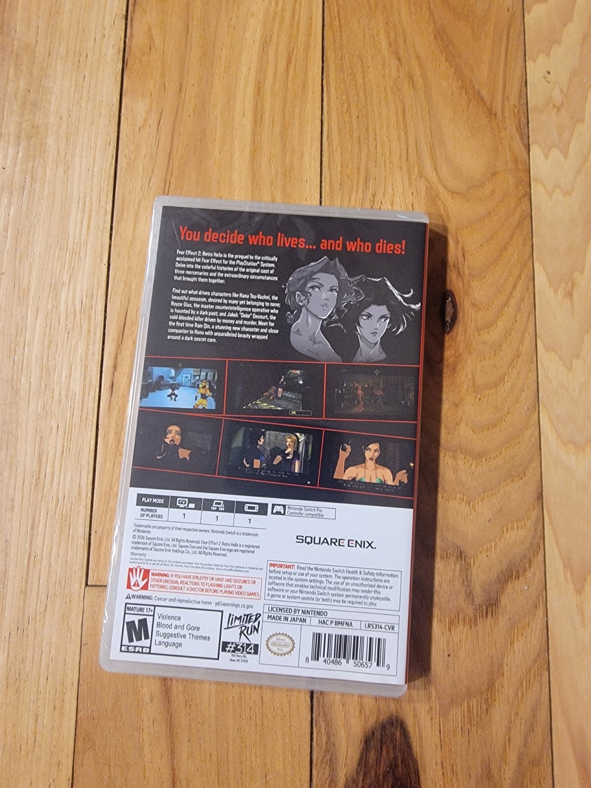 Fear Effect 2: Retro Helix (Nintendo Switch) LRG #314 brand-new, factory sealed