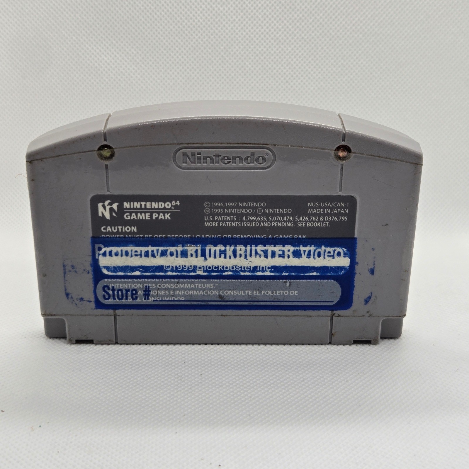 Nintendo N64 Banjo-Tooie Authentic Game Cartridge Blockbuster Sticker Tested