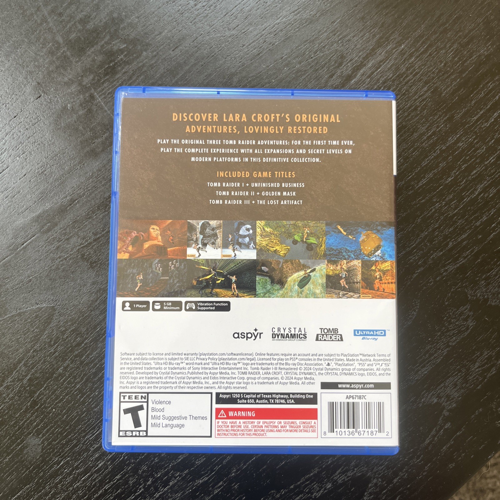 Tomb Raider I-III Remastered Regular Edition for Sony PlayStation 5 PS5