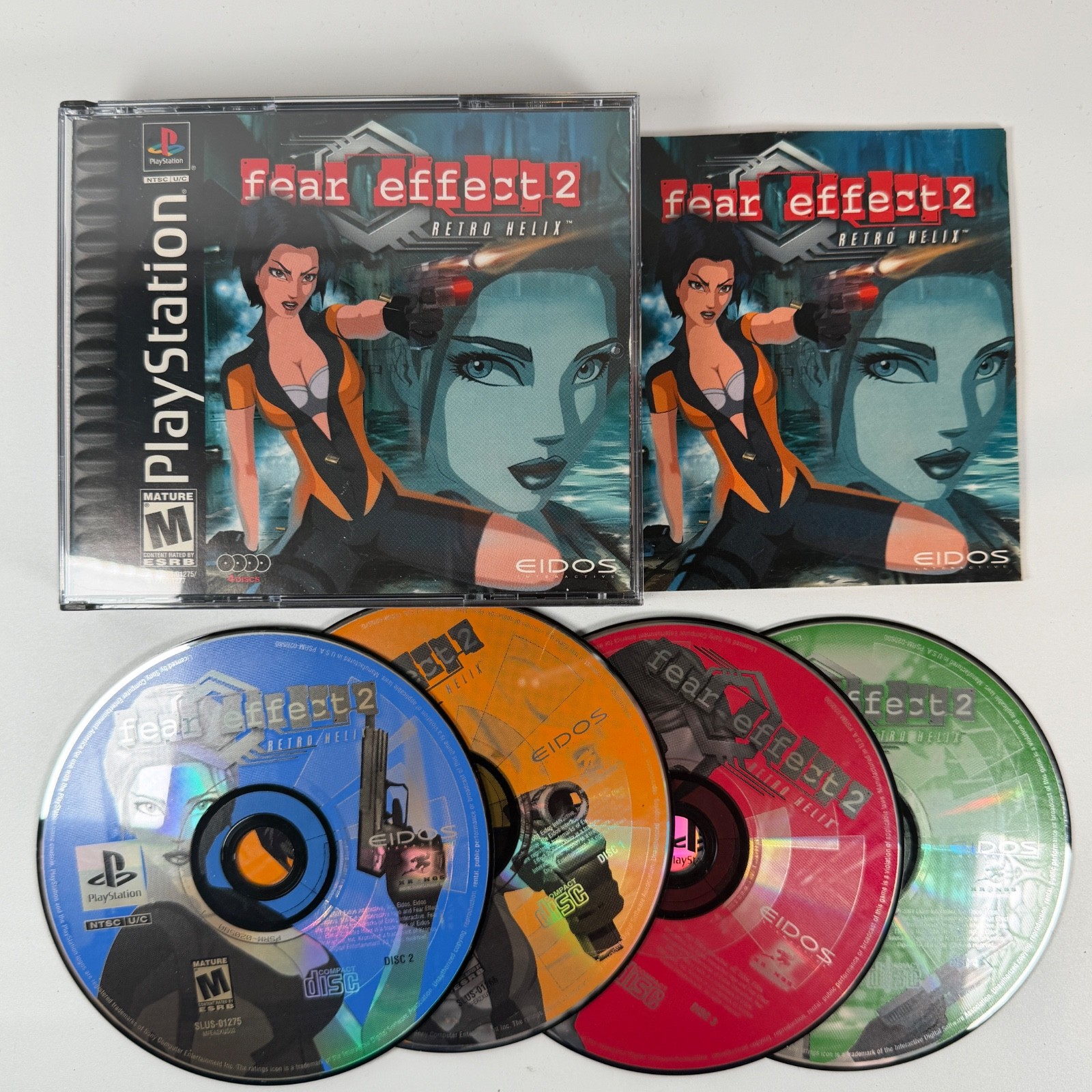 Fear Effect 2 Retro Helix Sony PlayStation 1 PS1 Complete w/ Manual CIB