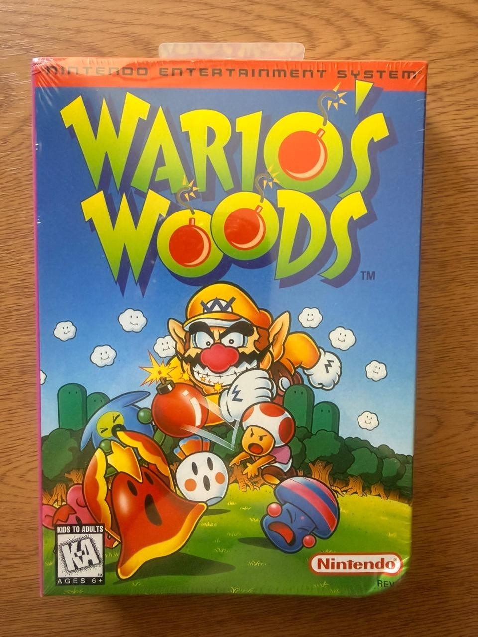 Wario’s Woods FACTORY SEALED (detail in the corner)