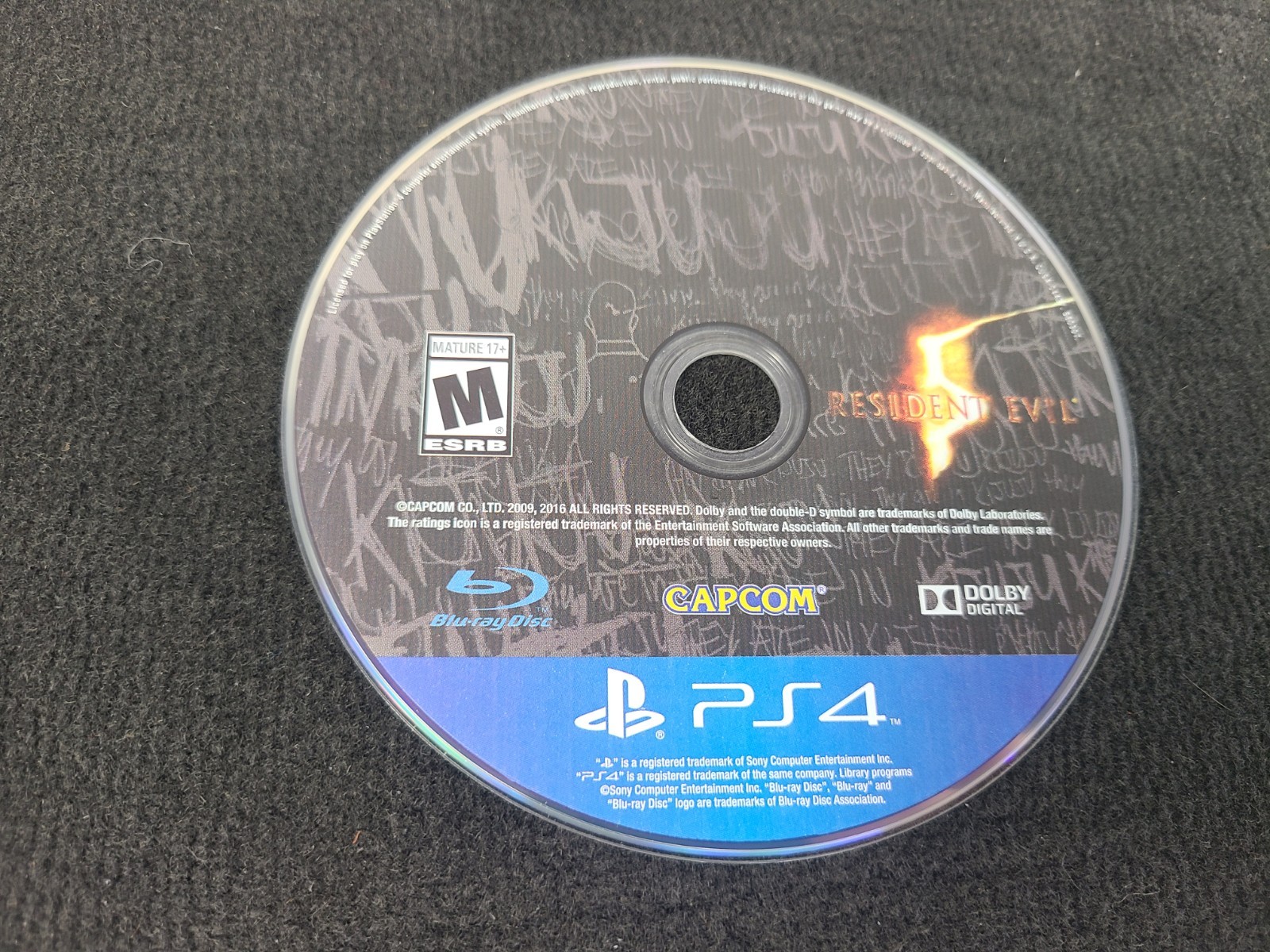Resident Evil 5 Sony PlayStation 4, 2016 PS4 Disc Only (TESTED)