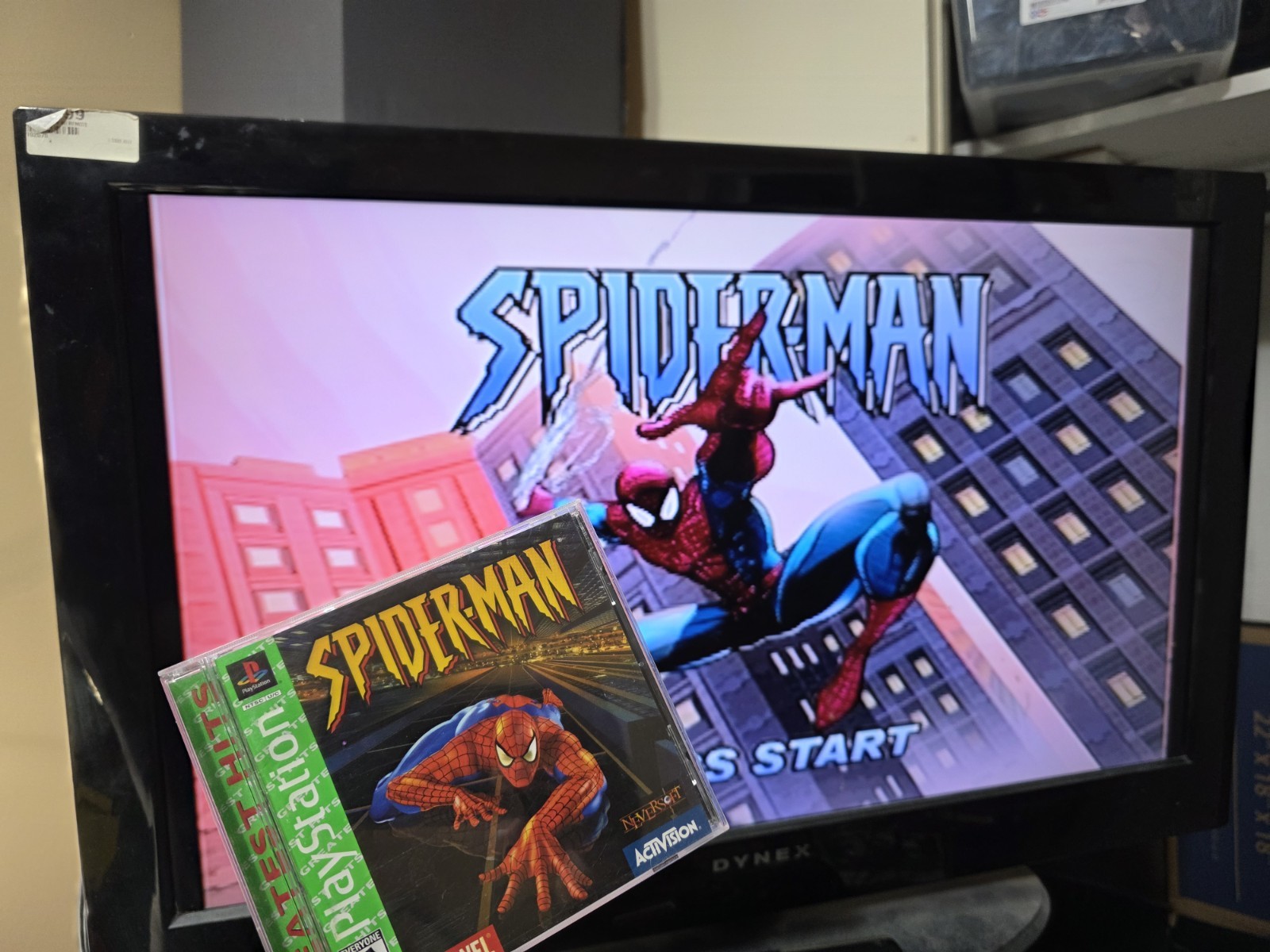 Spider-Man PS1 (Sony PlayStation 1, 2000) Greatest Hits CIB Tested/Works