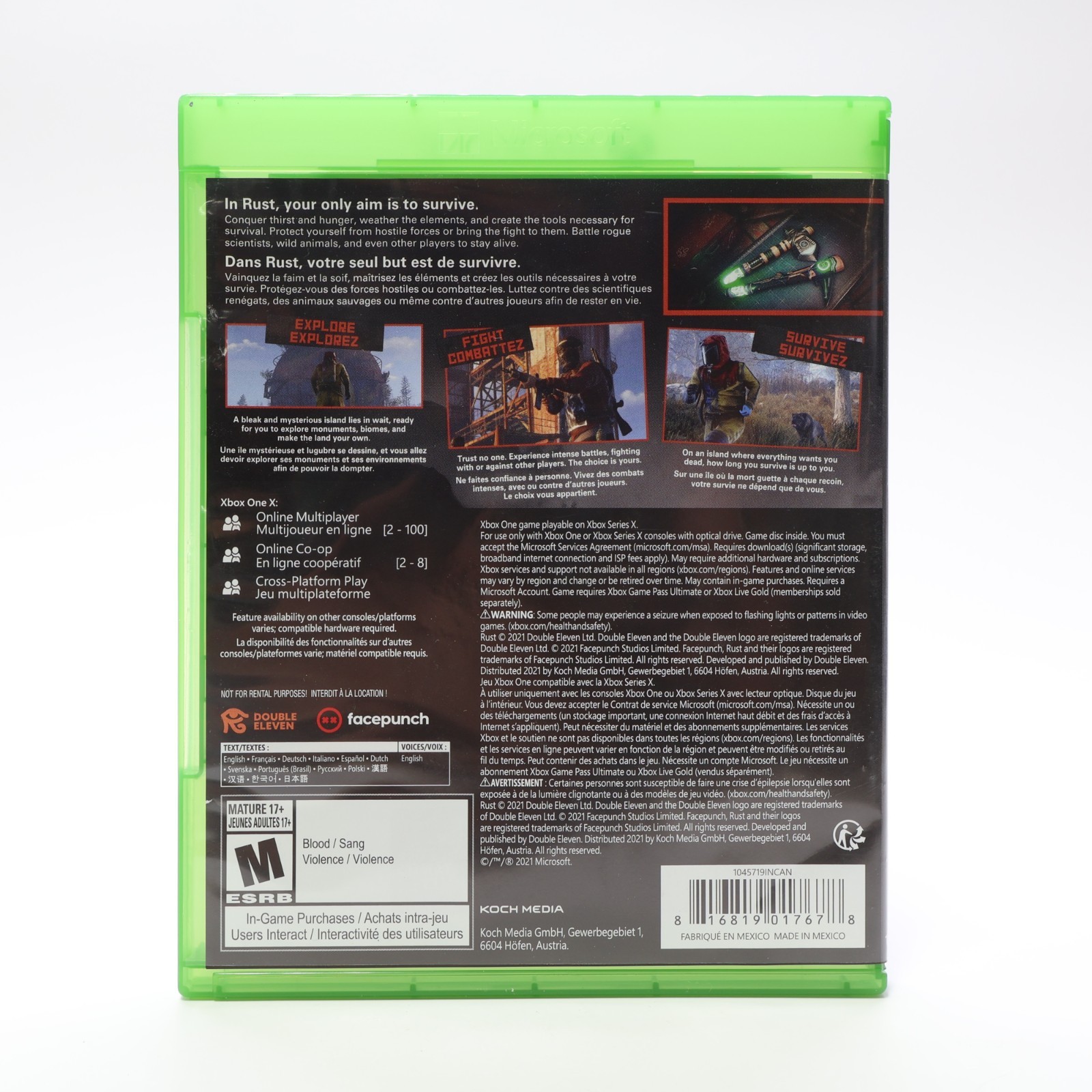 Rust Console Edition (Xbox One) CIB – Authentic Good Condition