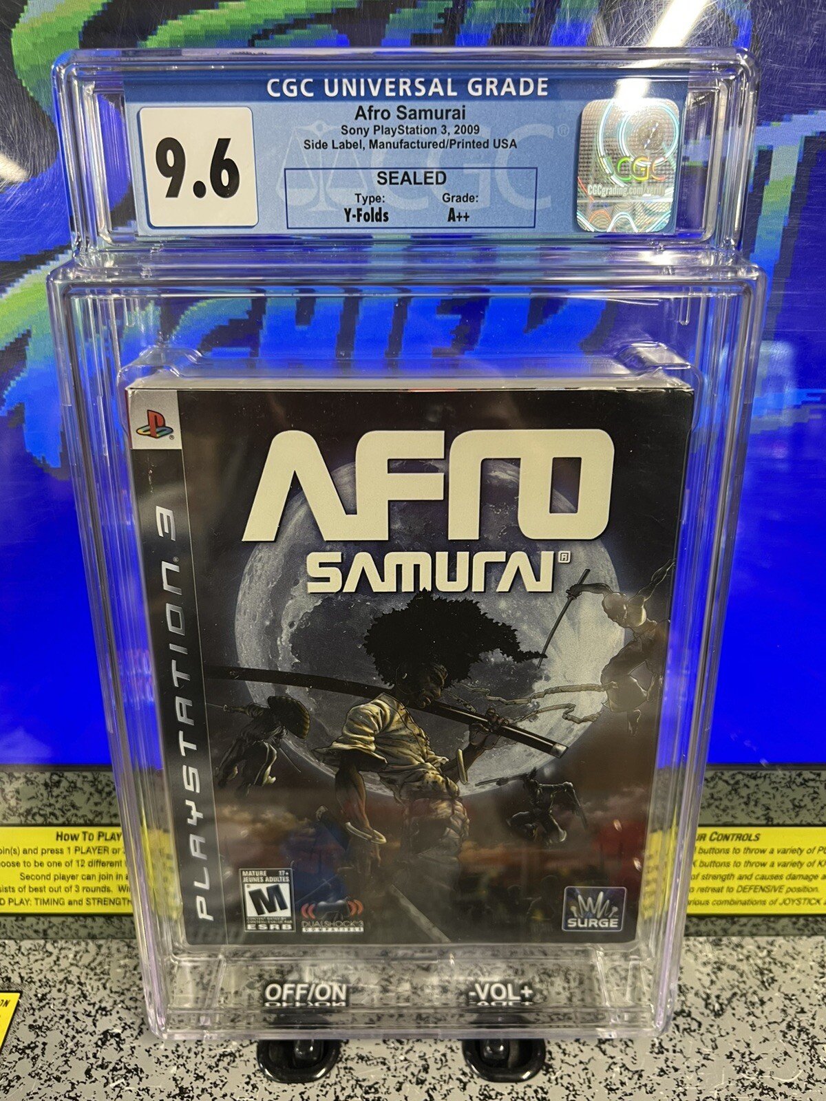 2009 PS3 Afro Samurai Graded CGC 9.6 A++ Sealed First Print w/ Slip Cover!
