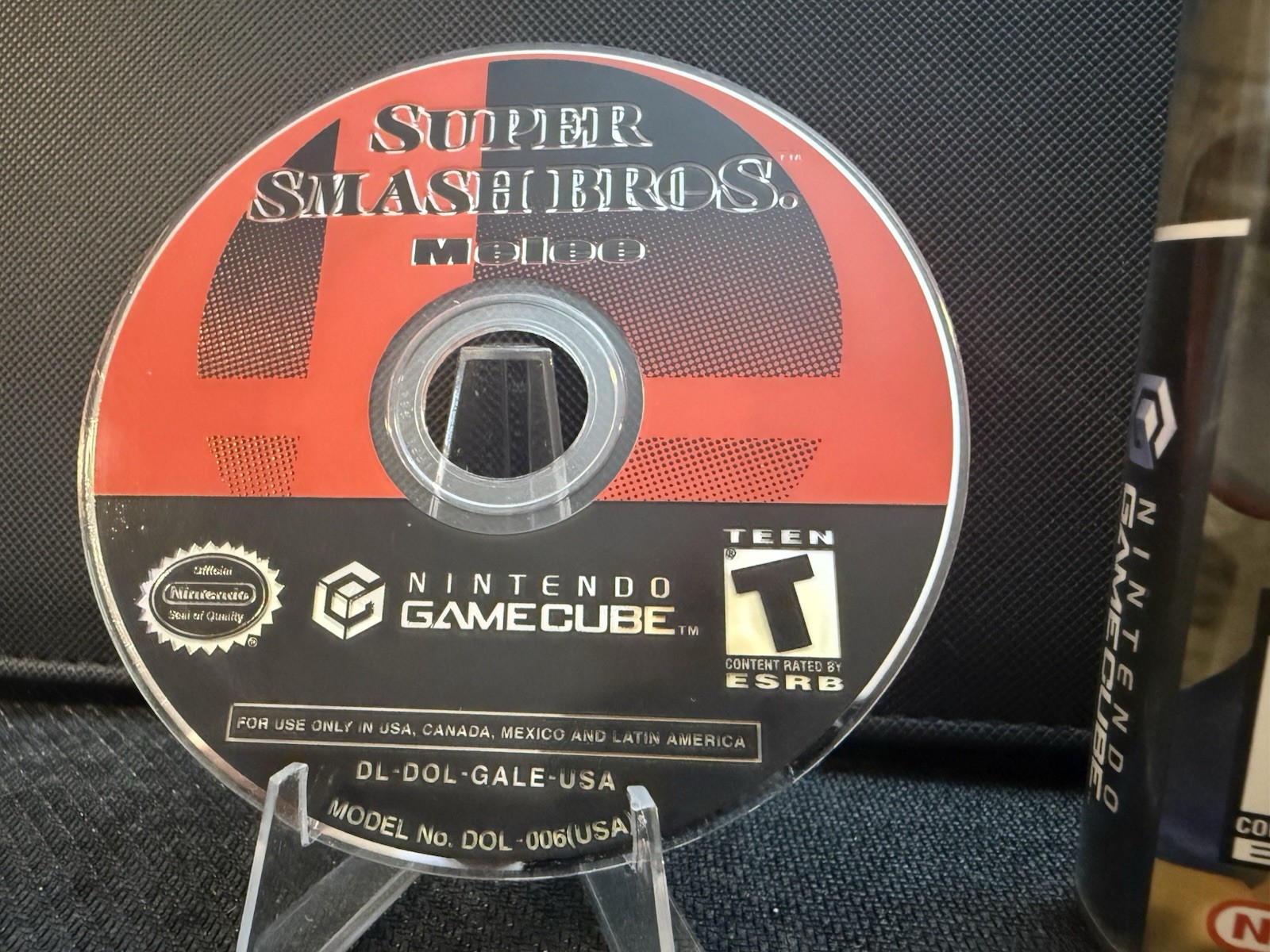 Super Smash Bros Melee (Nintendo Gamecube) Box & Disc Only. No Manual. Black Lab