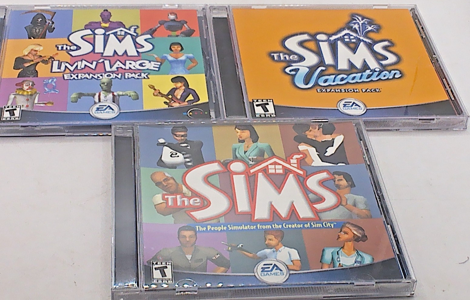 The Sims CD Rom Collection – The Sims, Vacation & Livin’ Large Expansion Packs