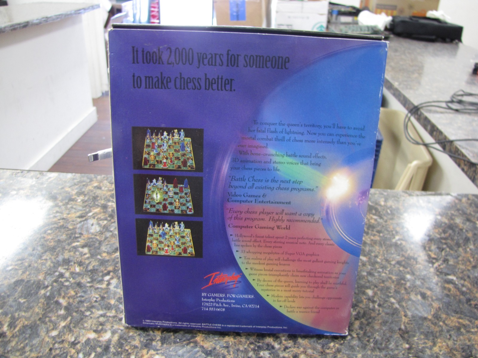 Vintage Interplay Battle Chess PC CD-ROM Game for IBM/Tandy