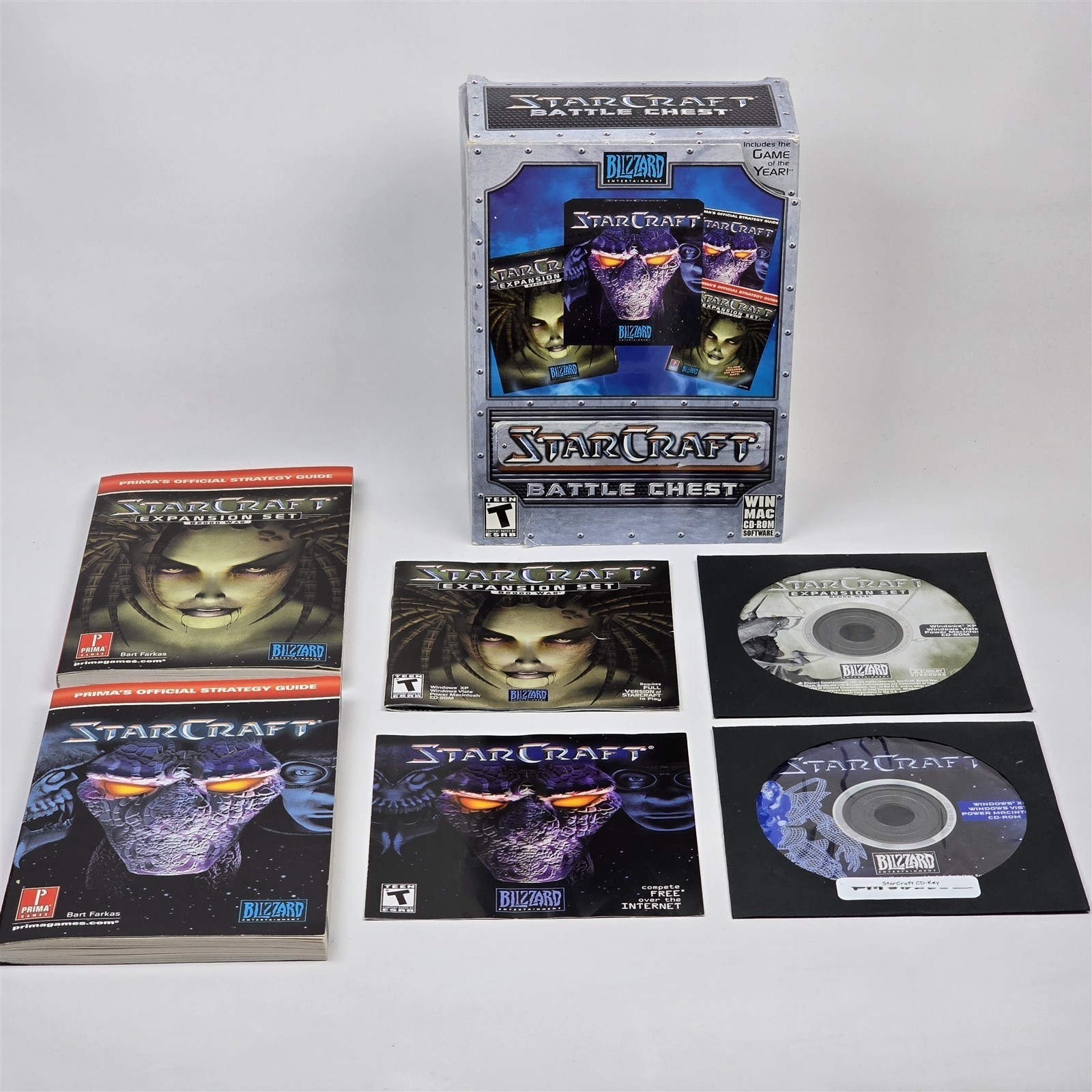 StarCraft: Battle Chest (PC CD-ROM) Small Box CIB COMPLETE with Key