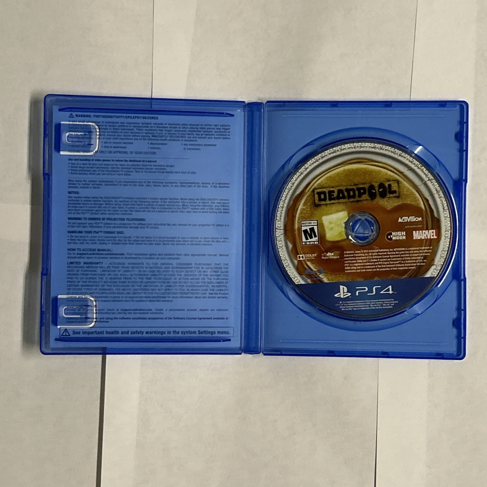 Deadpool Activision Marvel Mature 17+ Action-Adventure Game for PS4