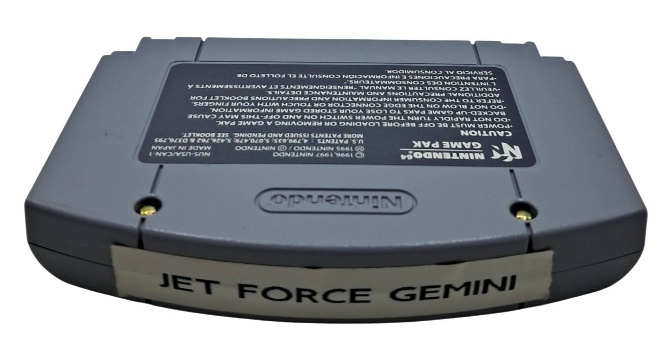 Rareware Jet Force Gemini Nintendo 64 N64 Grey Action Shooter Game Cartridge