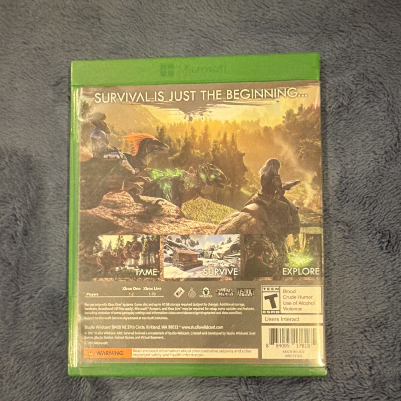 Studio Wildcard Ark Survival Evolved Action Xbox One Multiplayer Online T