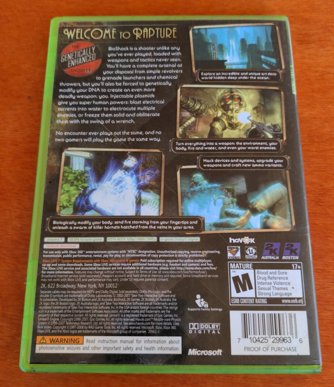 BioShock Microsoft Xbox 360 2K Take-Two Interactive 2K Boston 2K Australia