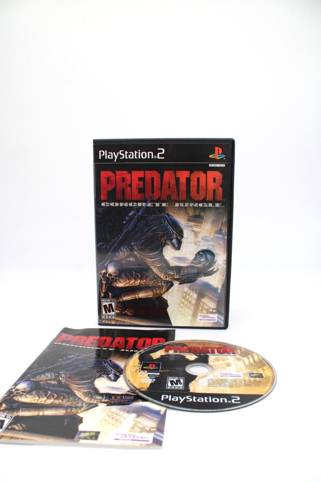 Refurbished PS2 Predator Concrete Jungle Complete CIB Excellent Mint Clean BL