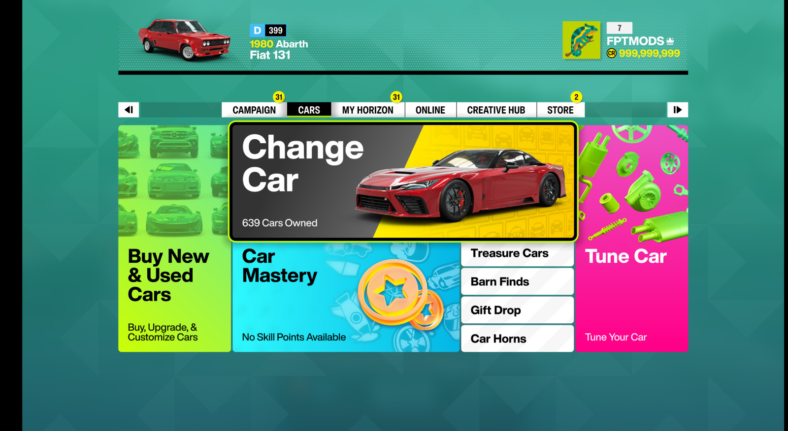 Forza 6 – all cars, max money, max wheelspins/super