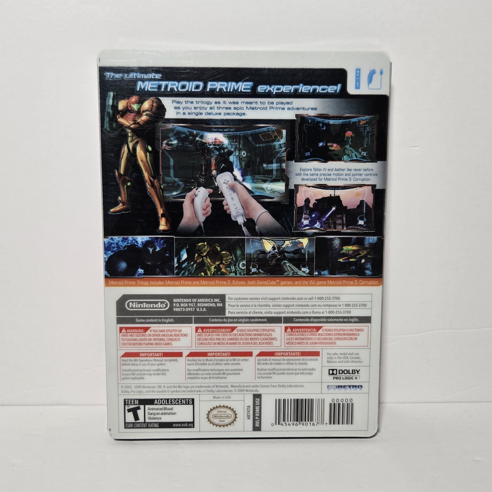 Metroid Prime Trilogy: Collector’s Edition CLEAN CIB Tested (Nintendo Wii, 2009)