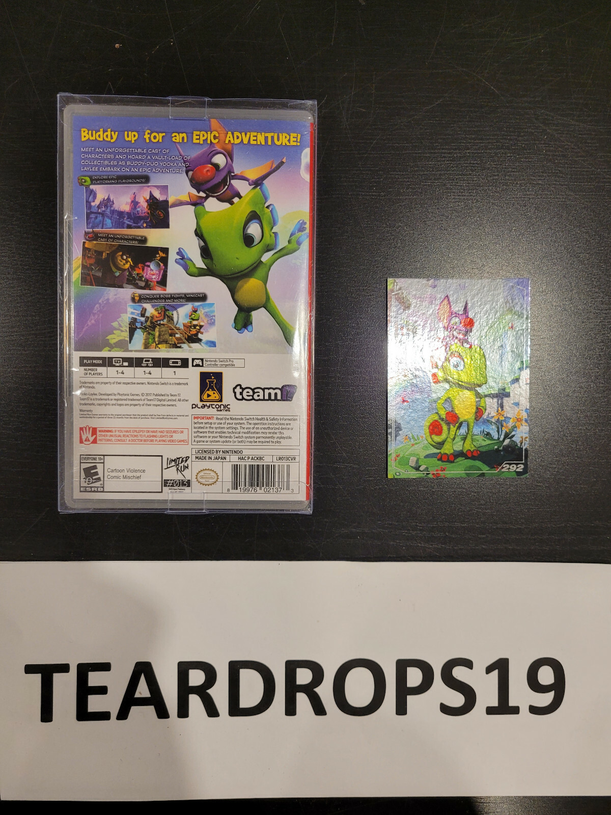 Yooka Laylee (Nintendo Switch – Limited Run Games) + Card (Brand New)