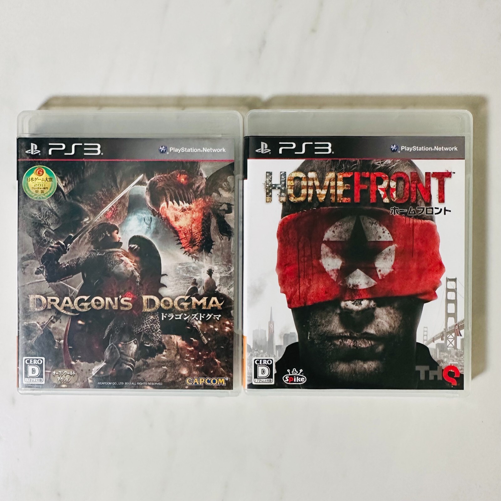 PS3 – Japanese Version – Lot of 2 – Dragon’s Dogma – Homefront – NTSC-J – Japan