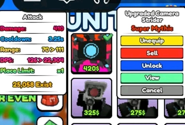 UPGRADED CAMERA STRIDER – SUPER MYTHIC – SKIBIDI MASTERS TOWER DEFENSE SMTD