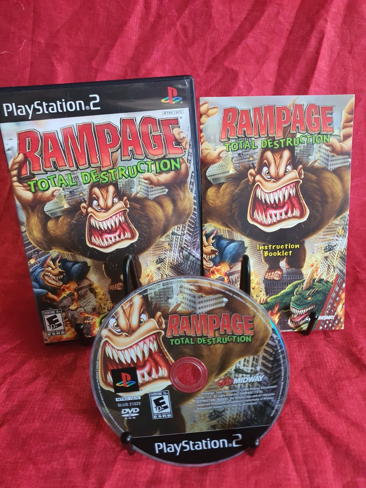 Rampage: Total Destruction (Sony PlayStation 2, 2006) Registration Card VG CIB