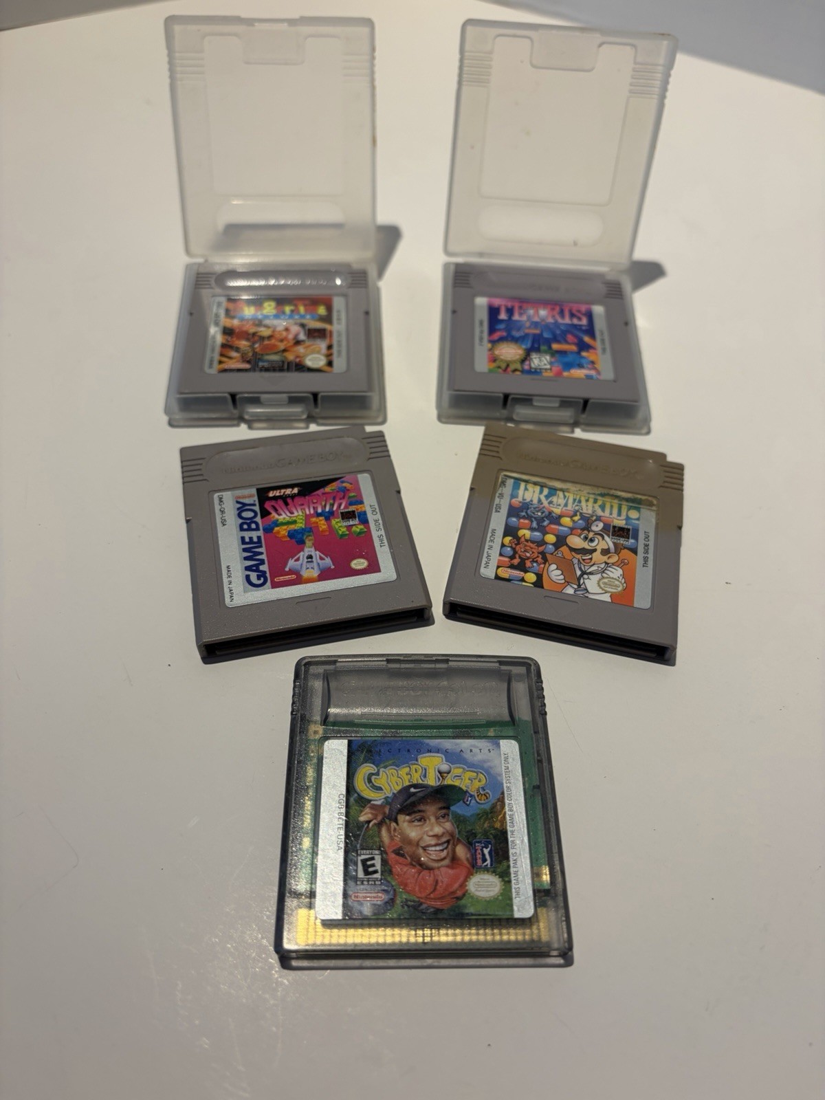 Nintendo Gameboy Games Lot of 5 With 2 Covers One Gameboy Color