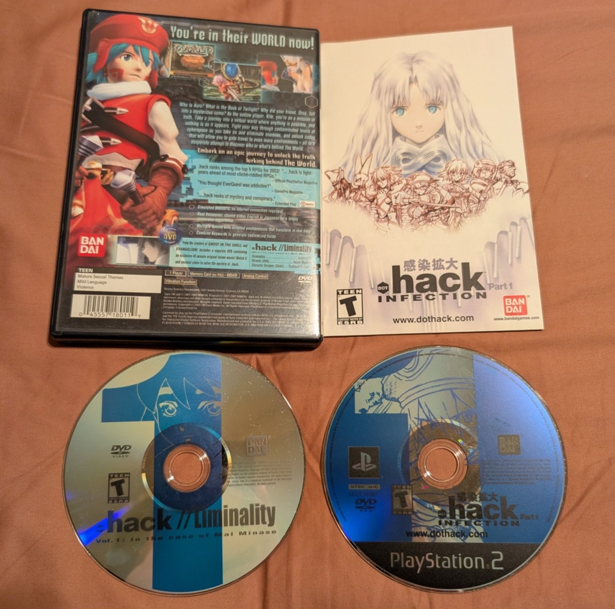 .hack Infection Mutation Outbreak Quarantine Part 1 2 3 4 CIB PS2 Near Mint