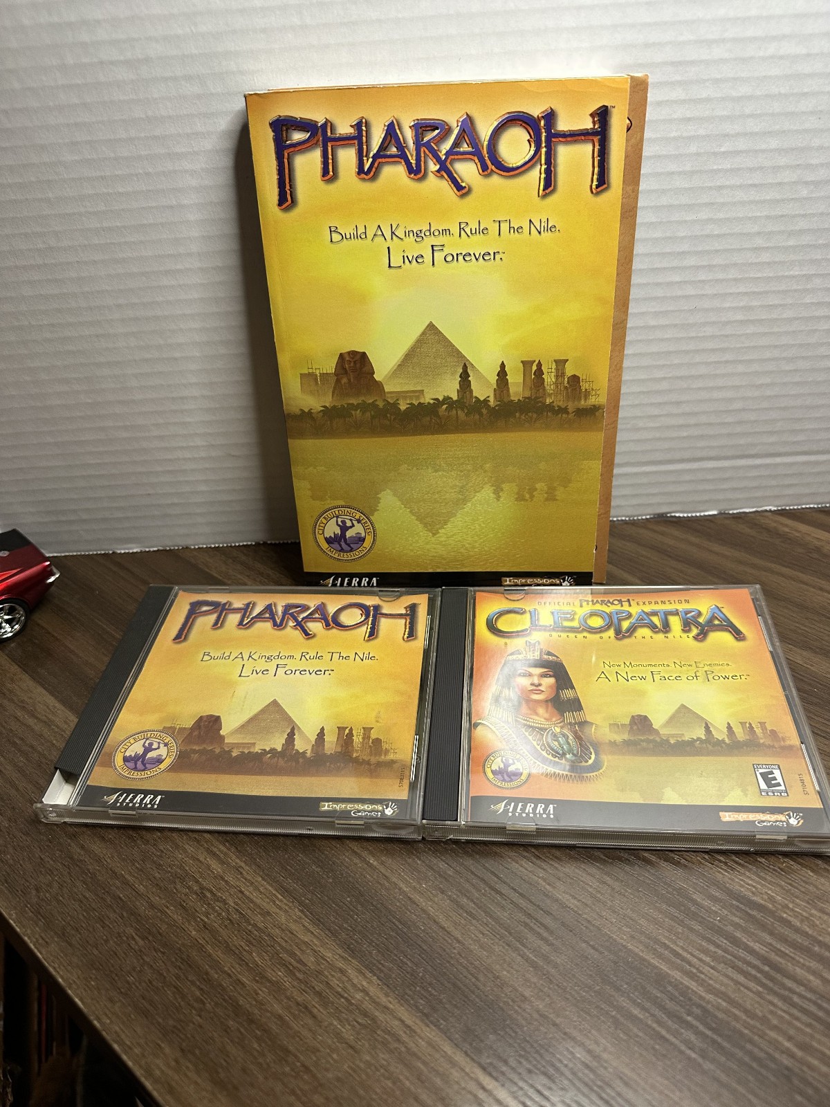 Pharaoh & Cleopatra PC Games, 1999 by Sierra Original Release CD-ROM w/ Manual
