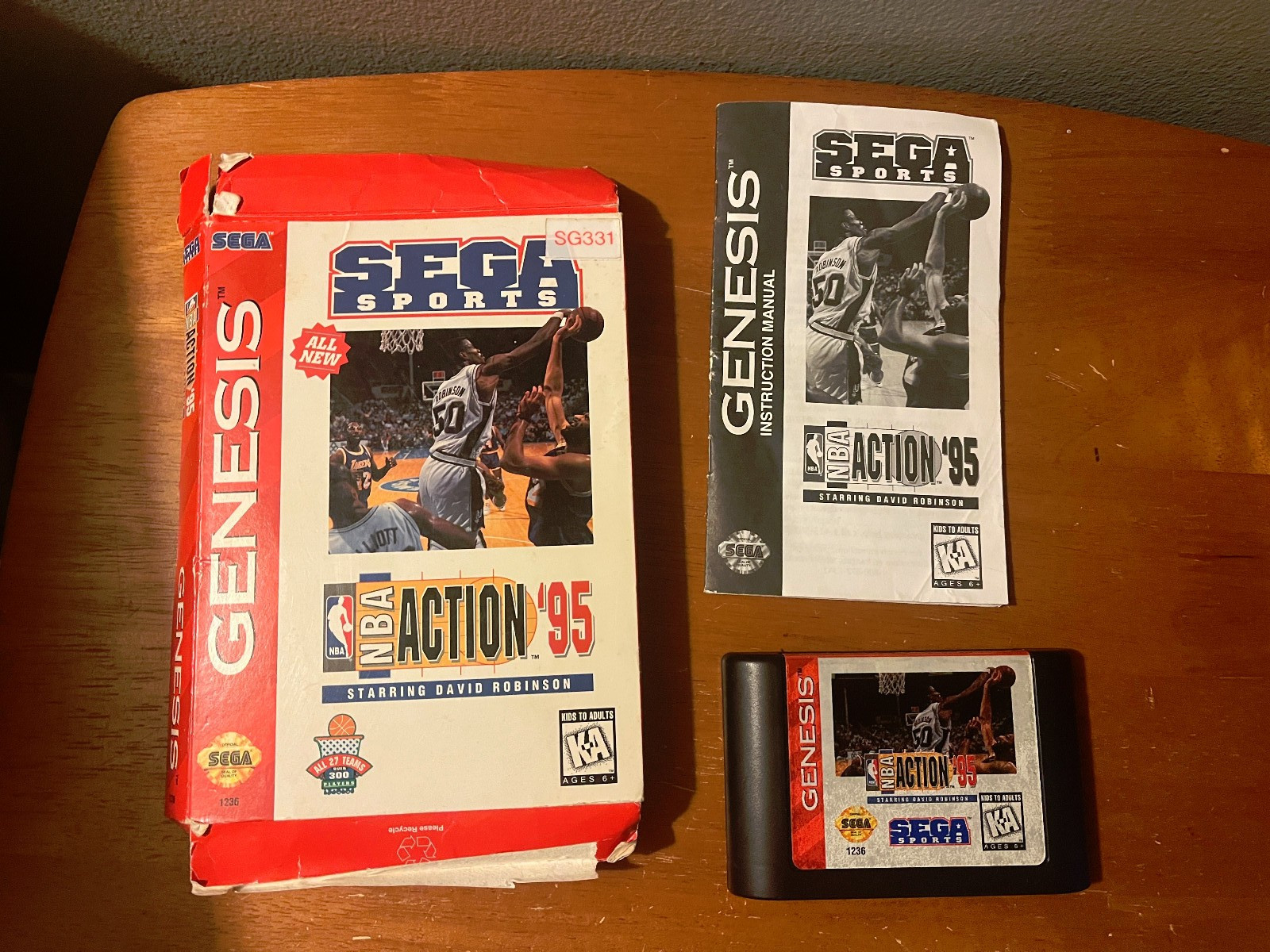 NBA Action ’95 Starring David Robinson (Sega Genesis, 1995) — COMPLETE