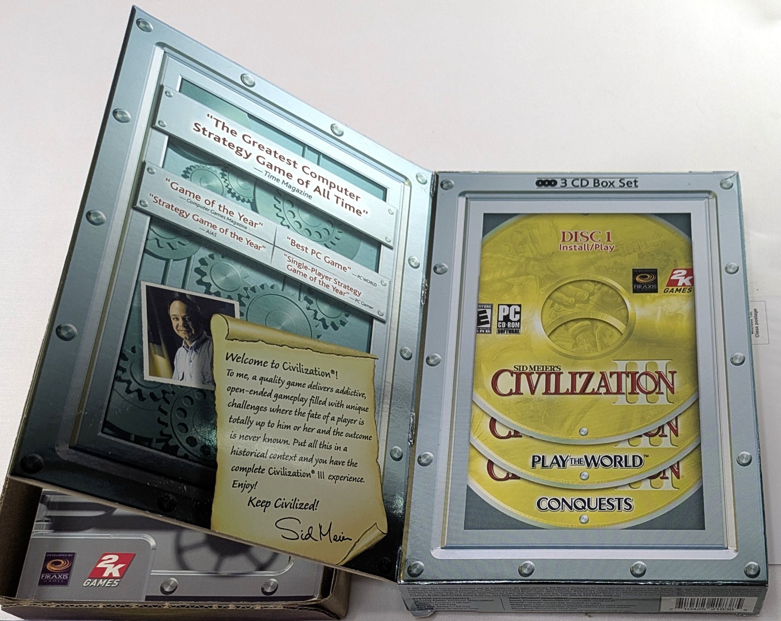 Civilization III Complete NOT Tested Small Box Edition see description