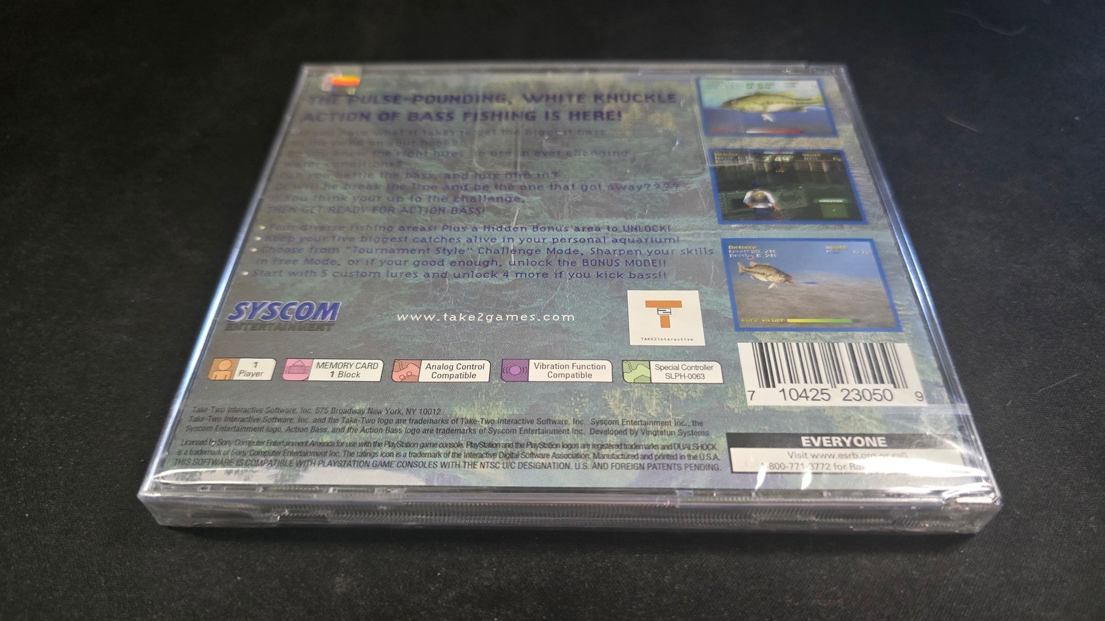 Action Bass Black Lbl Take 2 Interactive Sony Playstation 1 PS1 BRAND NEW SEALED