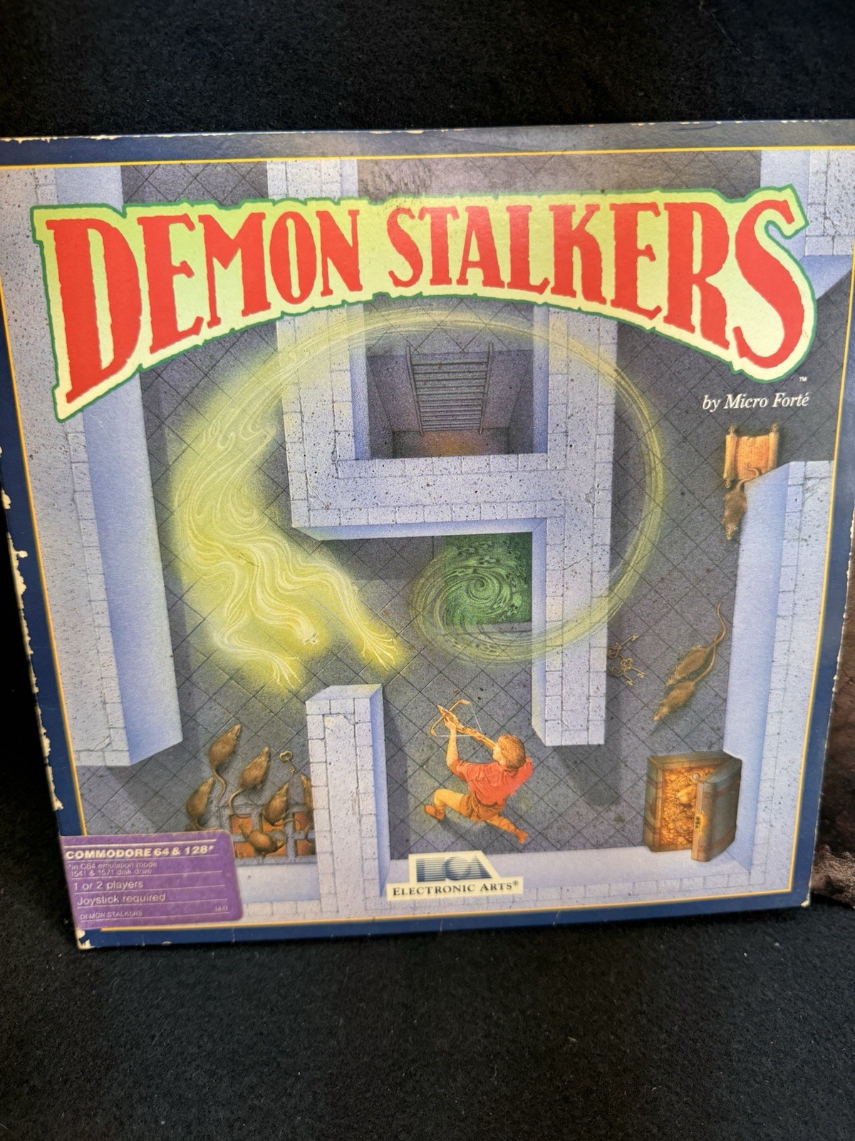 DEMON STALKERS Commodore 64/128 Complete. Disk, Manual. Untested Rare