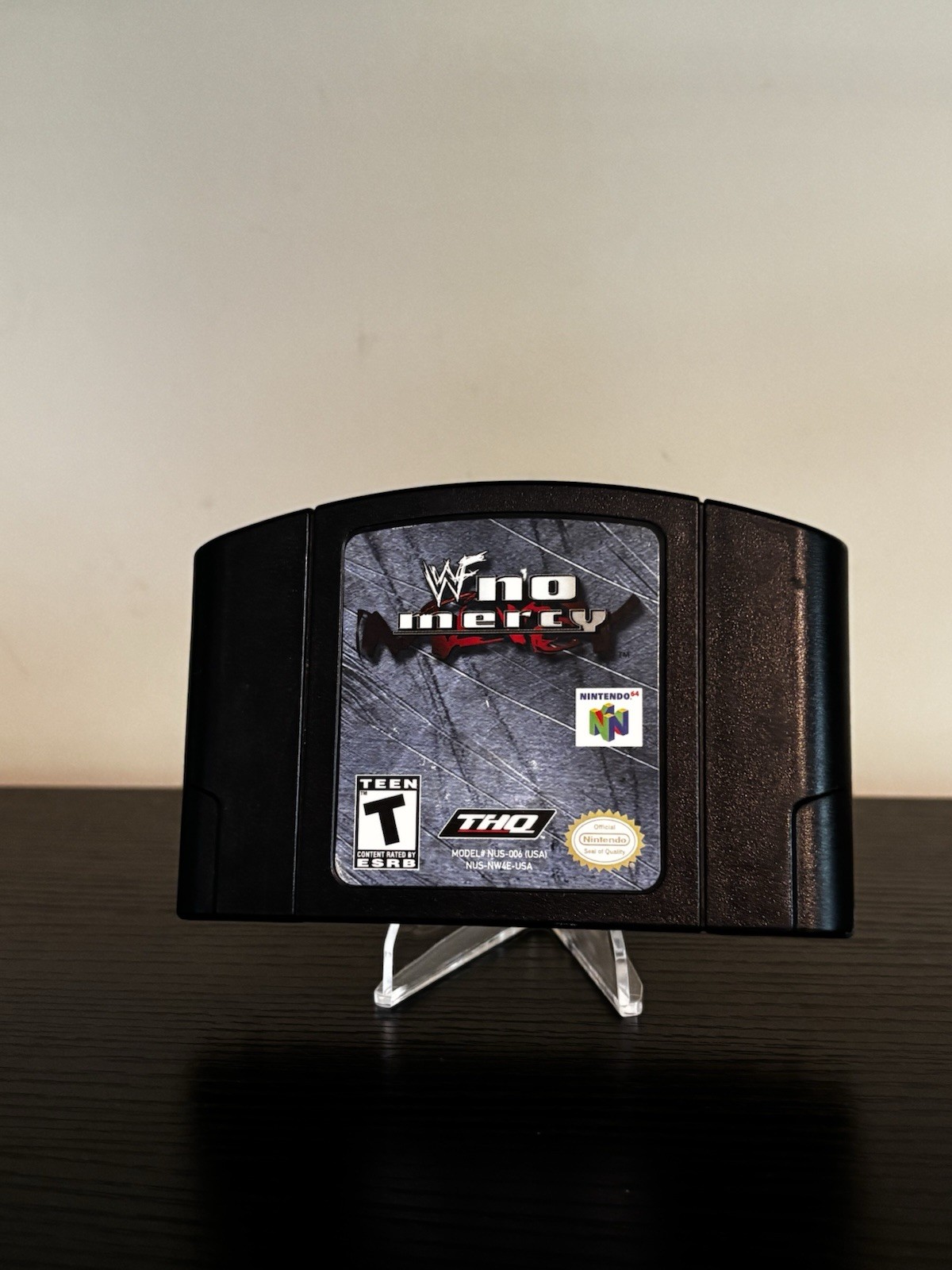 WWF No Mercy for Nintendo 64 N64 2000 Authentic Cartridge, Tested Working