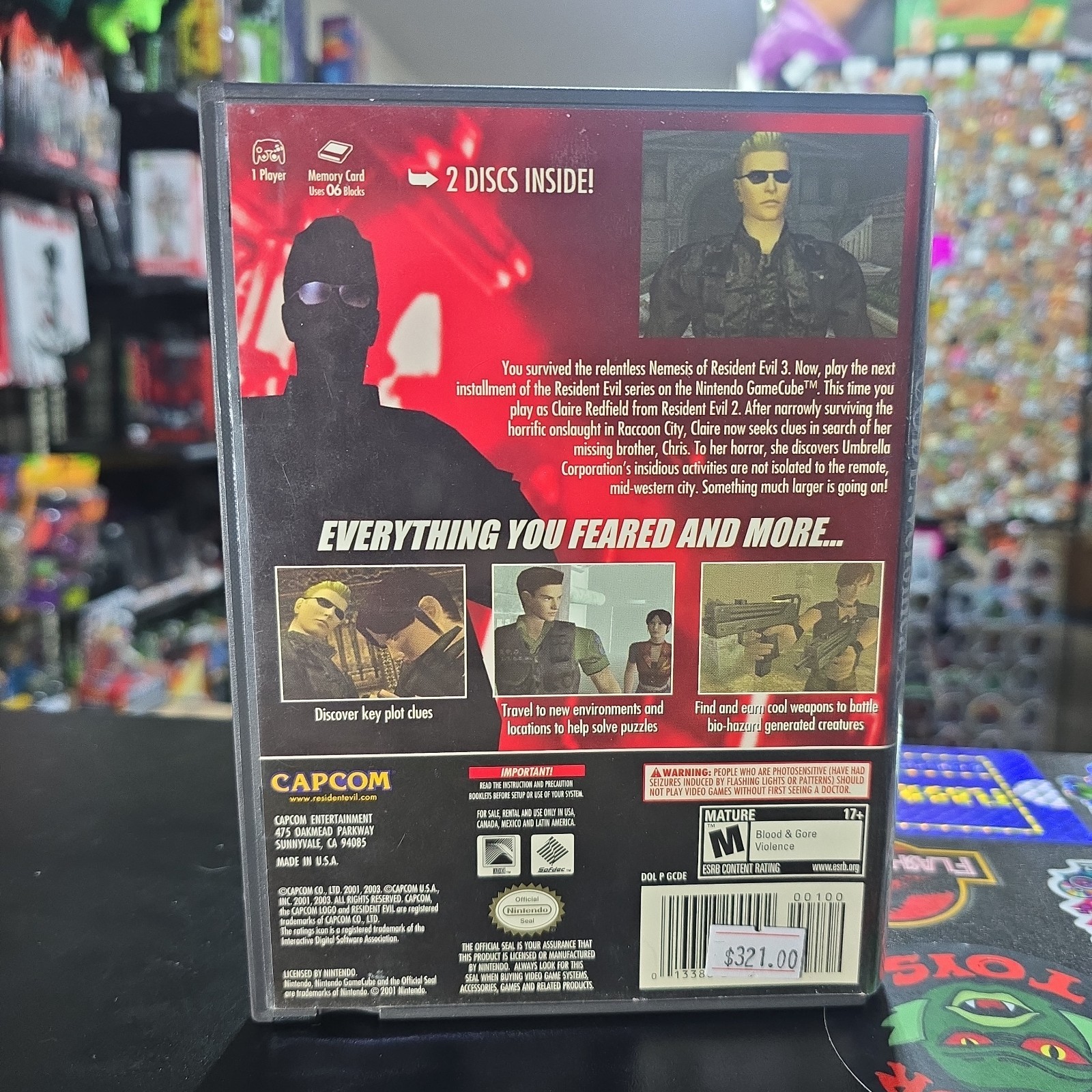 Resident Evil – Code Veronica X (Nintendo GameCube, 2003) Bundle