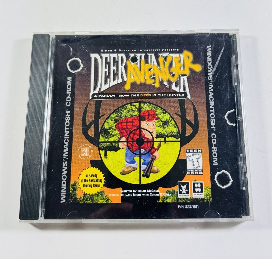 Deer Avenger PC/Mac CD-ROM SimonSchuster 1999 game for Windows 95/98 ML448