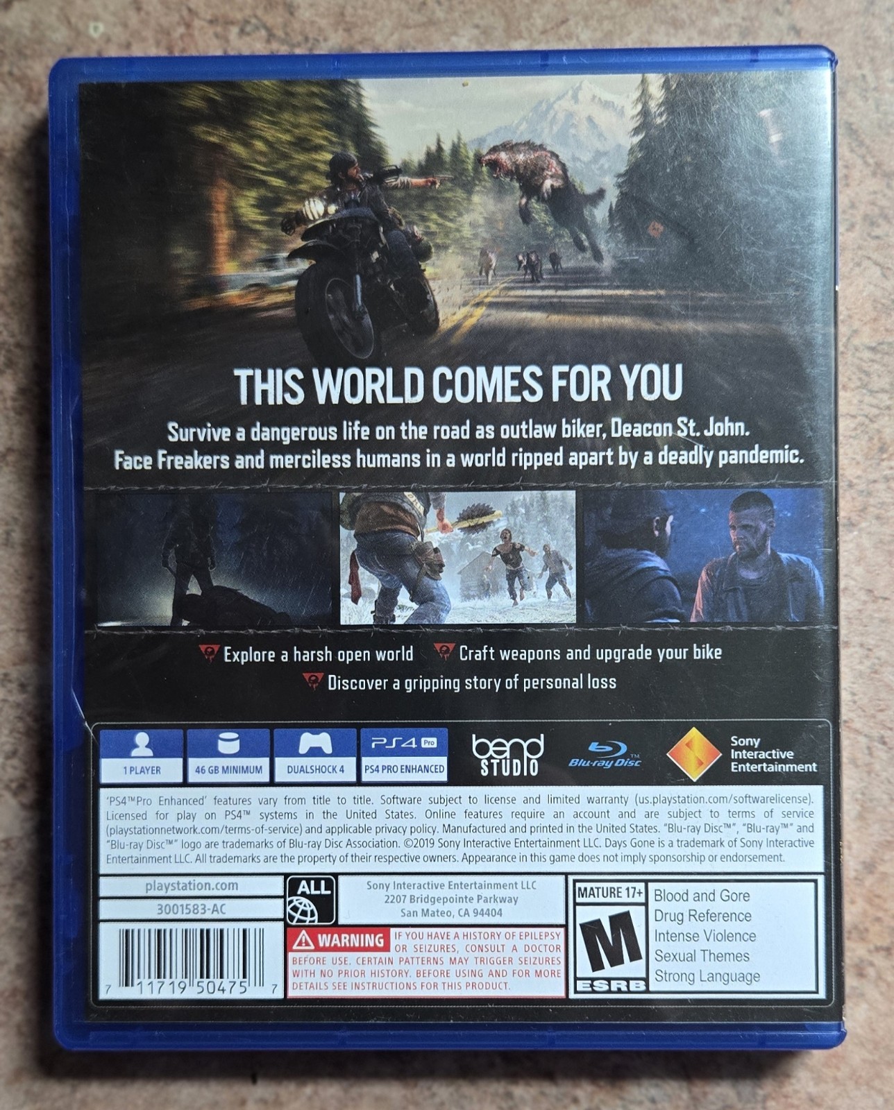 Days Gone Sony PS4 TESTED