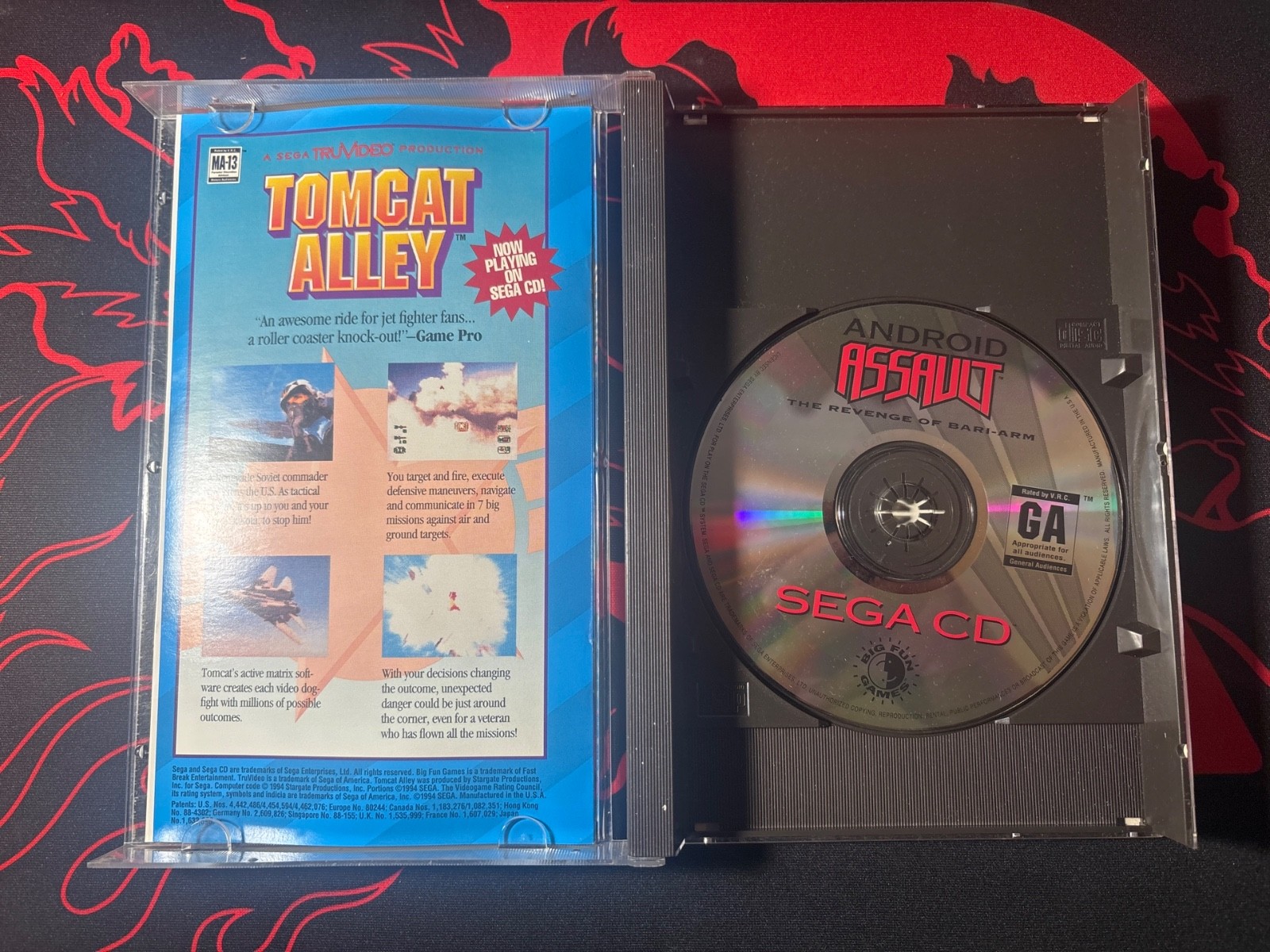 Android Assault: The Revenge of Bari-Arm Sega CD 1994 Complete