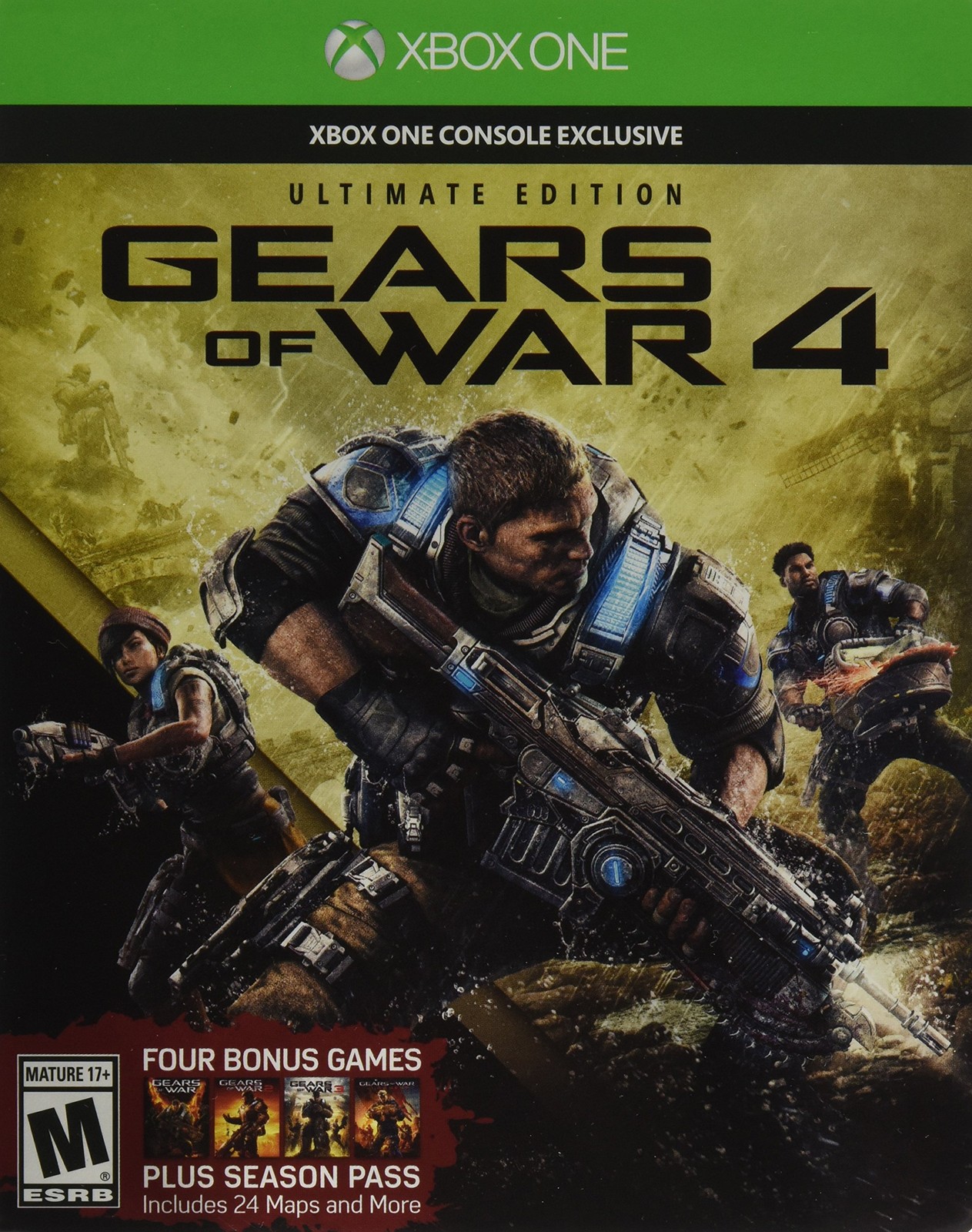 Gears of War 4: Ultimate Edition (Includes SteelBook with Physical Disc + Se…