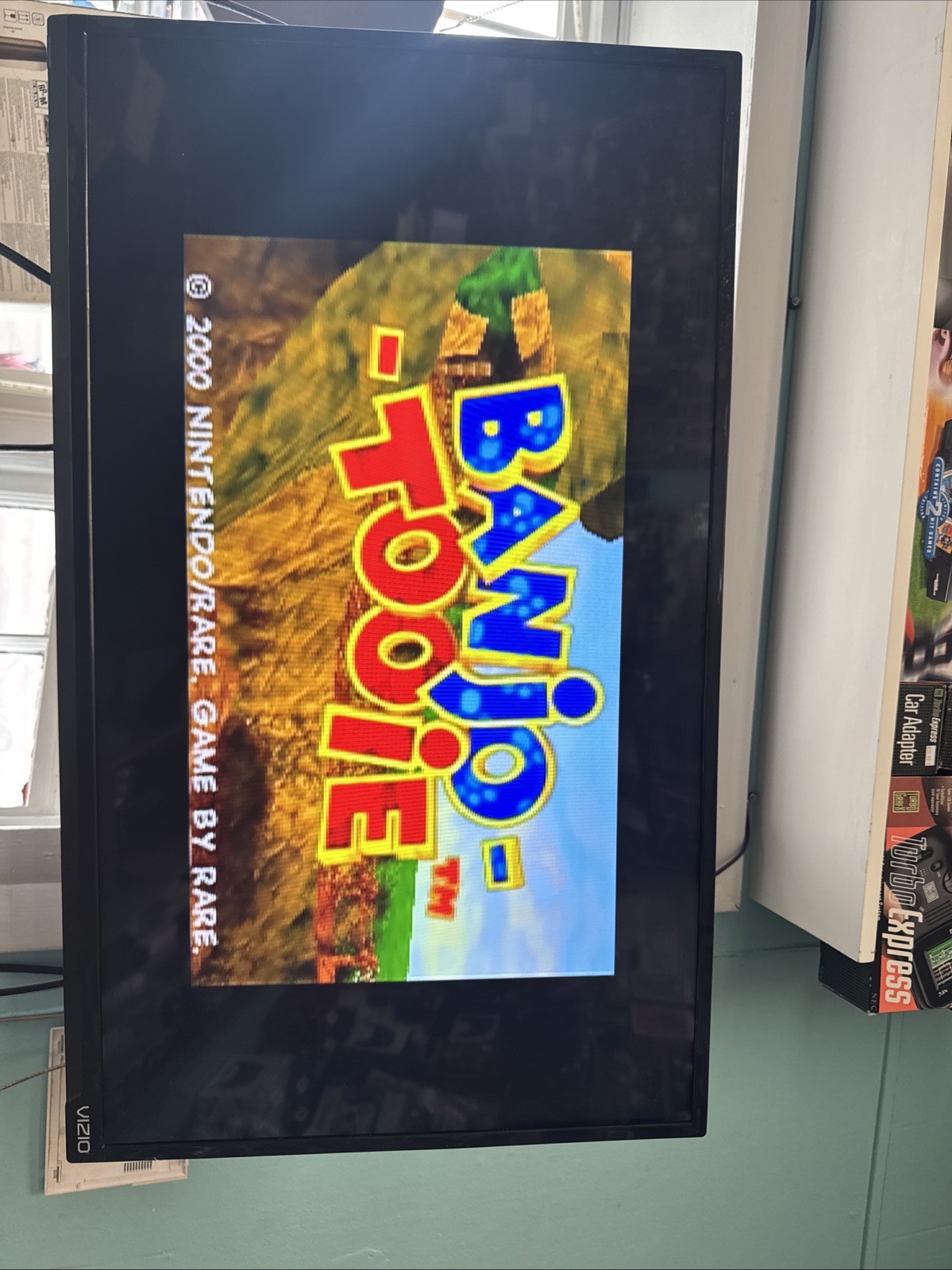 N64 Banjo Tooie NFR Not For Resale Nintendo 64 Cartridge Front Label Damage
