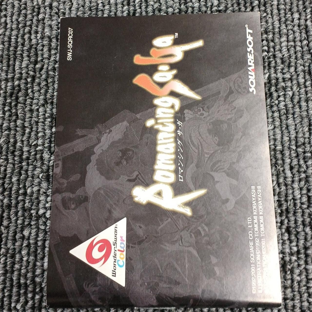 SquareSoft Romancing Sa・Ga WSC Game Card Used