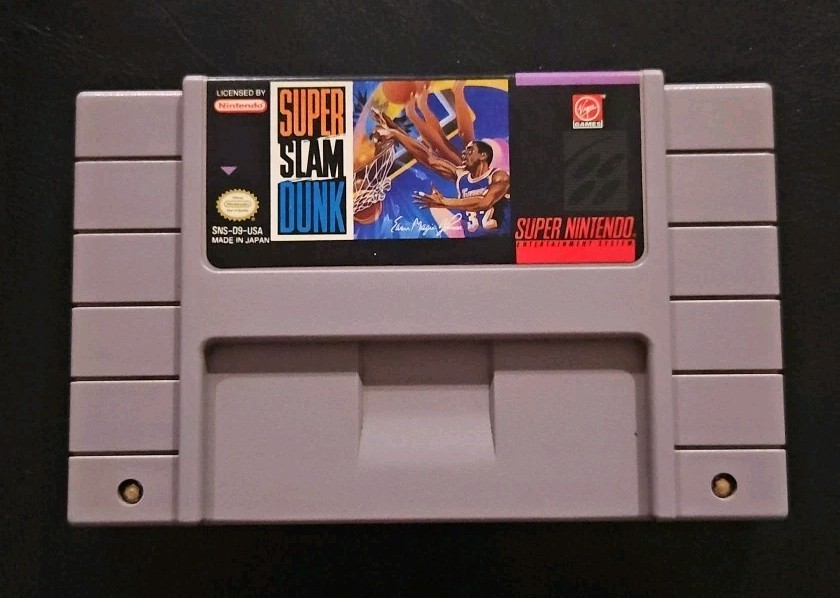 Super Slam Dunk Basketball SNES Super Nintendo Tested