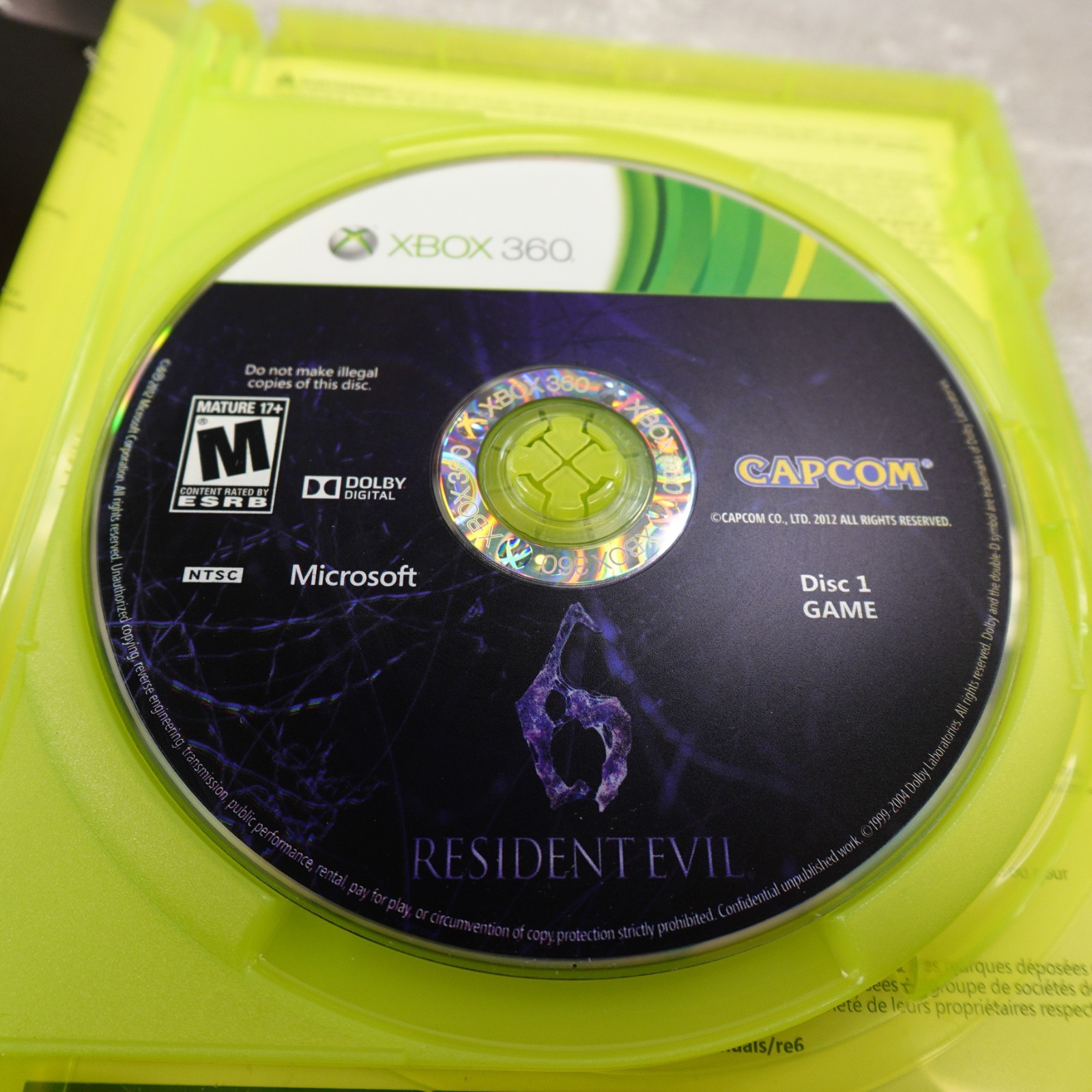 Resident Evil 6 Xbox 360 CIB Microsoft Complete w/ Insert Walmart Cover Zombies