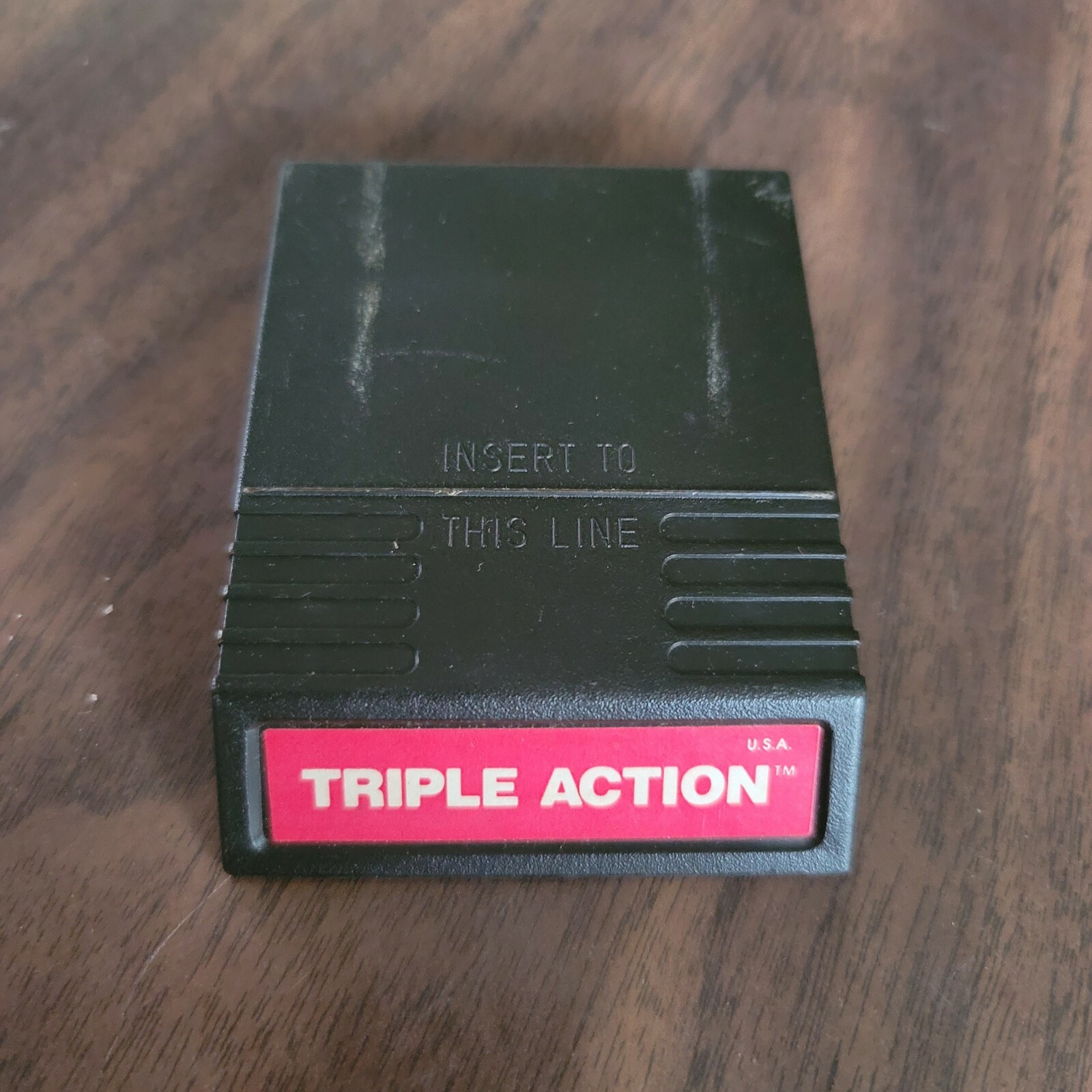 INTELLIVISION TRIPLE ACTION Video Game Cartridge Manual Overlays VTG 1981