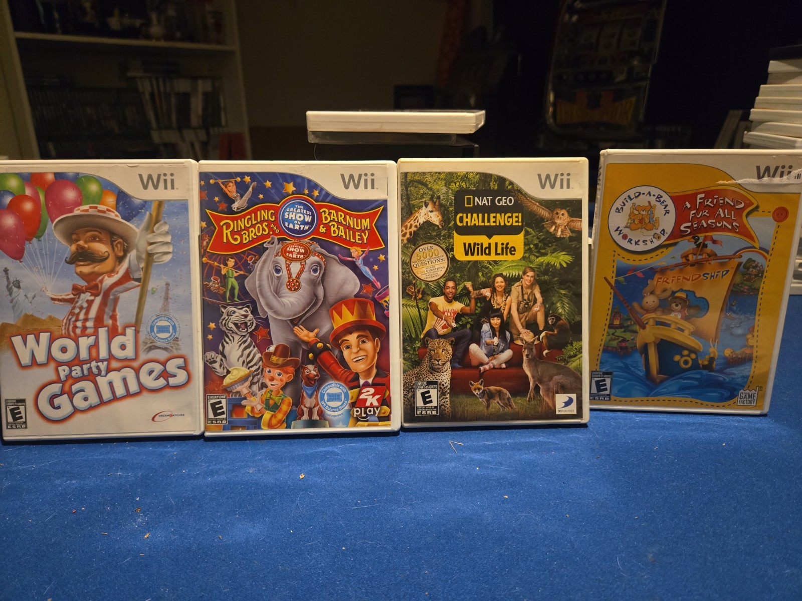 Nintendo Wii Game Lot Bundle Lot of 4 Kids/Family Video Games Tested CIB VG 5A