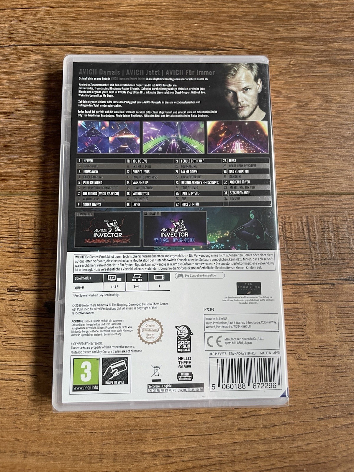 Avicii Invector Encore Tim Bergling Nintendo Switch Game Import NEW Sealed