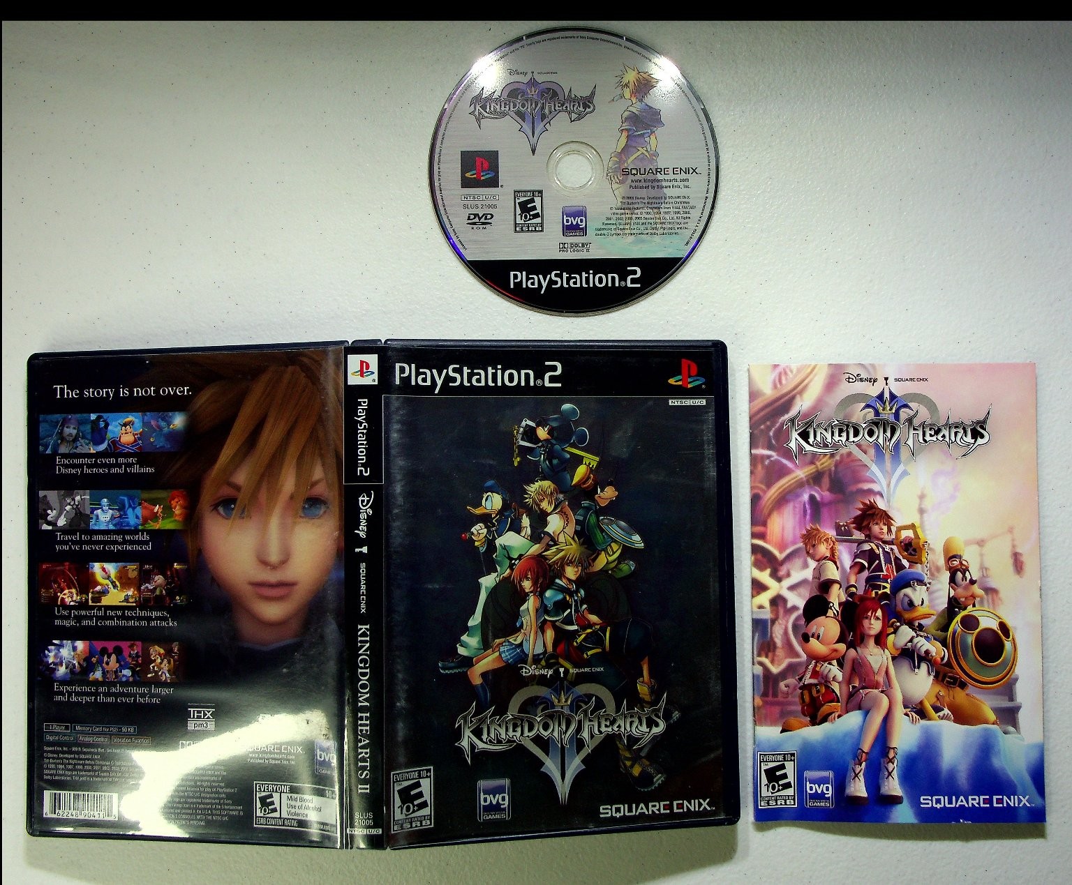 Kingdom Hearts II PlayStation 2 Video Game Action RPG Single Player