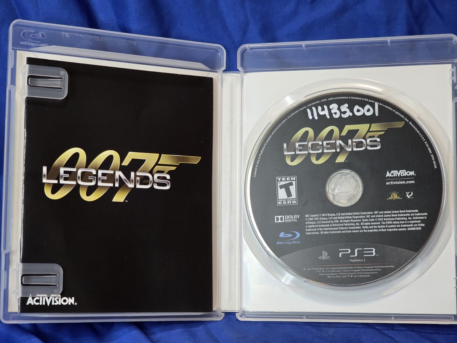 007 Legends James Bond PS3 Video Game With Manual