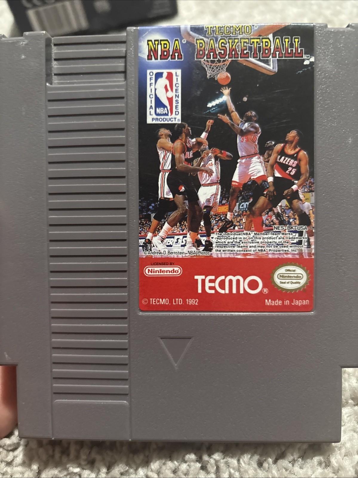 Tecmo NBA Basketball For Nintendo Entertainment System NES Cartridge Only